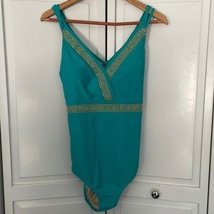 Cabana Life Metallic Embroidered Swimsuit